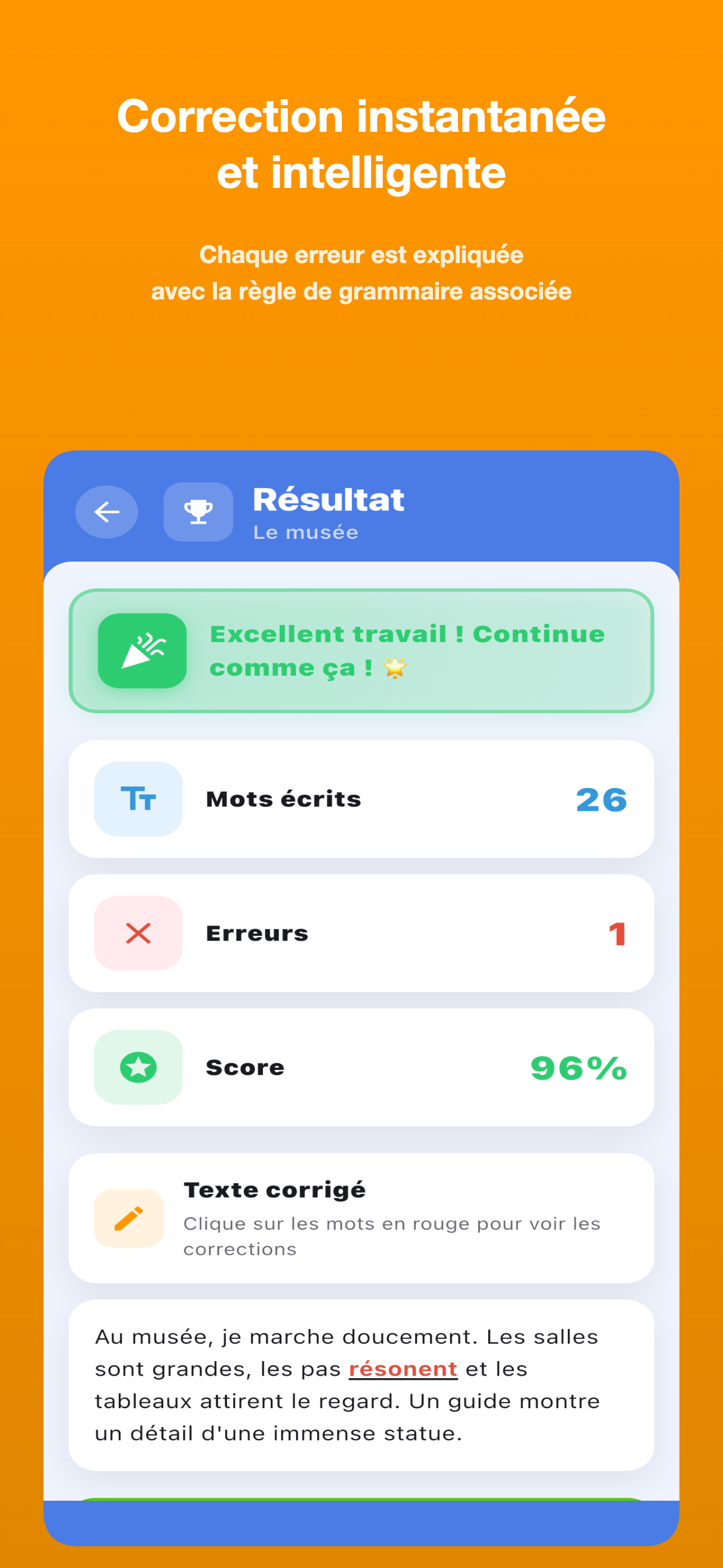 Correction intelligente