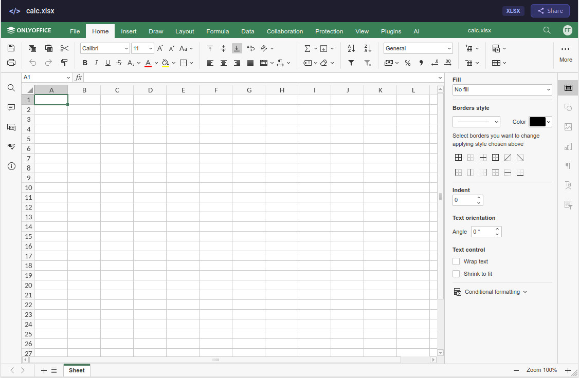OnlyOffice Calc