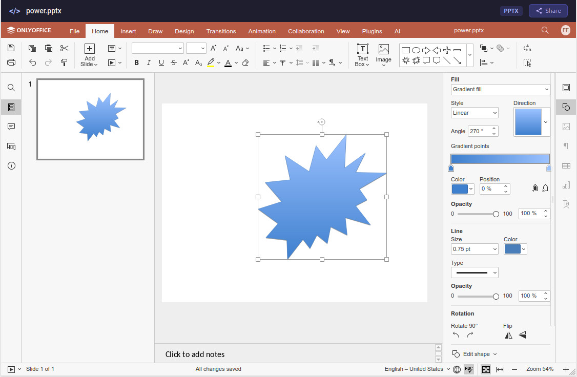 OnlyOffice Presentation
