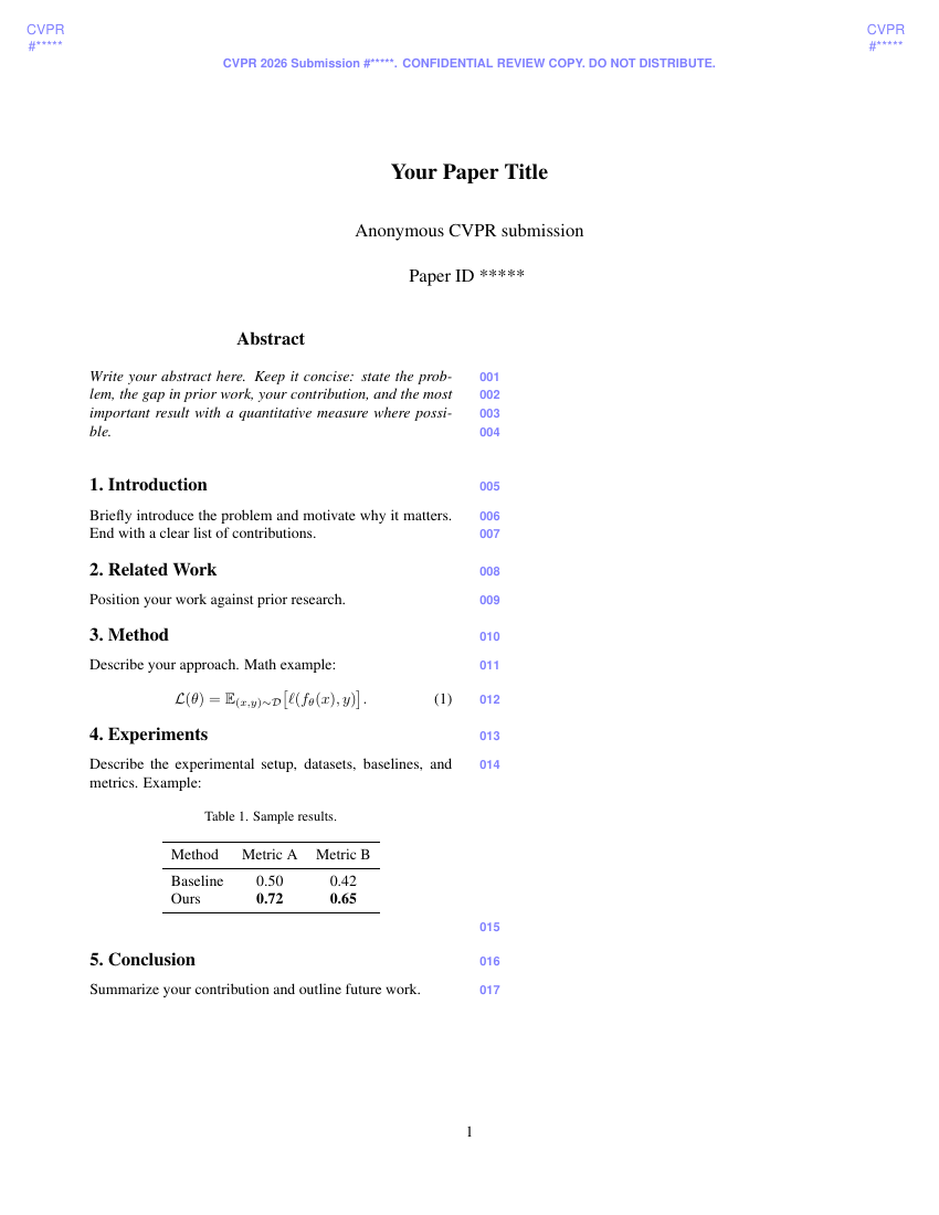 CVPR 2026 Article