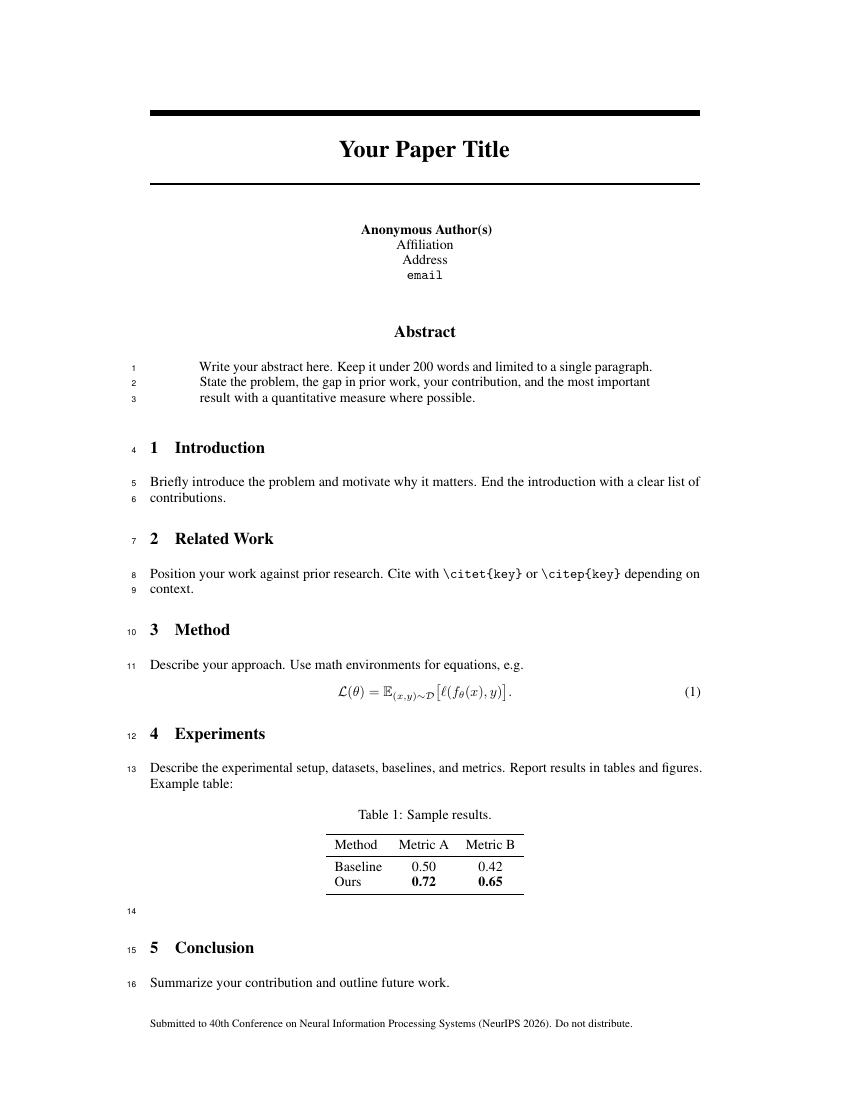 NeurIPS 2026 Article preview