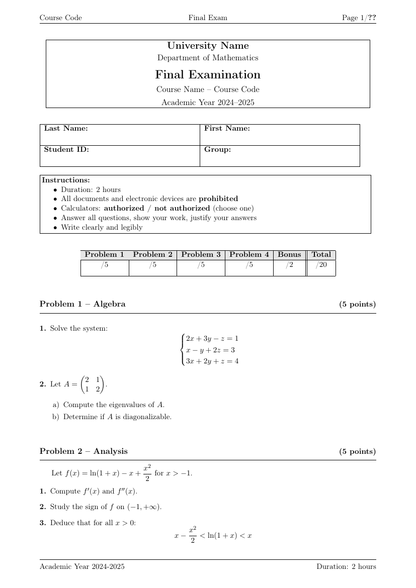 Exam