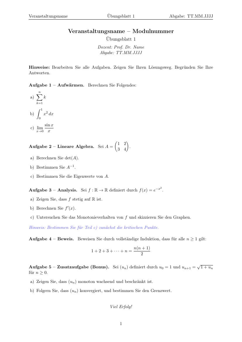 Homework (DE)