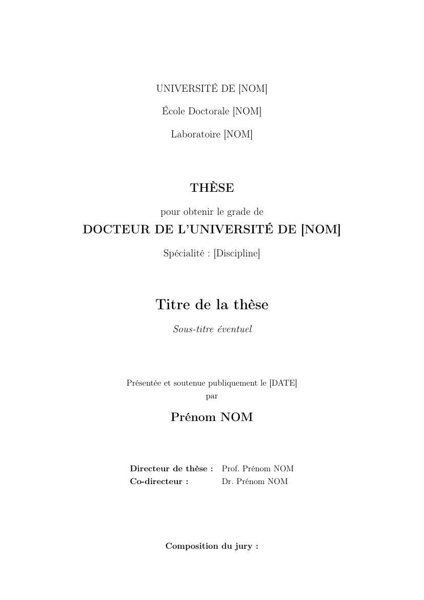 French Thesis