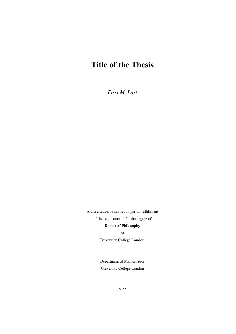 UCL Thesis